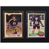 Image 2 : LOT OF 4- 1980'S NHL ROOKIE CARDS INCLUDING PAUL COFFEY, RAY BOURQUE, CHRIS CHELIOS, DINO