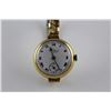 Image 1 : ONE ANTIQUE  9KT. YELLOW GOLD LADIES WRIST WATCH .  DIAL IS MARKED R.L. CHRISTIE EDINBURGH.