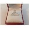 Image 1 : ONE LADIES 14K WHITE GOLD DIAMOND ENGAGEMENT RING SET WITH ONE-1.50CT EMERALD CUT DIAMOND