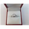 Image 1 : ONE 14KT WHITE GOLD LADIES DIAMOND ENGAGEMENT RING SET WITH ONE -1.01 CT DIAMOND BRILLIANT CUT ,