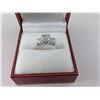 Image 1 : ONE LADIES 14KT WHITE GOLD DIAMOND SET TRINITY DRESS OR ENGAGEMENT RING. SET WITH ONE ROUND
