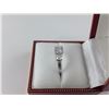 Image 2 : ONE LADIES 14KT WHITE GOLD DIAMOND SET TRINITY DRESS OR ENGAGEMENT RING. SET WITH ONE ROUND