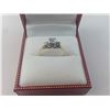 Image 1 : 14KT YELLOW GOLD LADIES DIAMOND "TRINITY" RING SET WITH 1-025CT DIAMOND OLD EUROPEAN CUT AND
