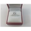 Image 1 : ONE 14KT WHITE GOLD LADIES DIAMOND ENGAGEMENT RING SET WITH ONE-1.01CT CUSHION CUT MODIFIED