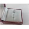 Image 2 : ONE 14KT WHITE GOLD LADIES DIAMOND SOLITAIRE ENGAGEMENT RING SET WITH ONE-0.60CT DIAMOND RADIANT