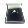 Image 1 : ONE 14KT WHITE GOLD DIAMOND SET LADIES ENGAGEMENT OR DRESS RING FOUR CLAW SET WITH  1 ROUND