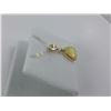 Image 2 : ONE 14KT YELLOW GOLD NATURAL JELLY OPAL & DIAMOND SET PENDANT SET WITH 1 TRIANGULAR SHAPED