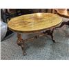 Image 1 : C. 1850 ROSEWOOD HALL TABLE, WITH ORIGINAL TURNED FINALS THAT ARE INTACT 48" W X 29" D X 26" H