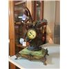 Image 1 : FINE QUALITY, EARLY 20TH CENTURY FRENCH CLOCK WITH ALABASTER BASE AND FIGURAL MOTIF