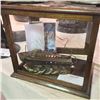 Image 1 : VINTAGE OAK SHOWCASE AND RARE CANADIAN PT BOAT