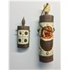 Image 1 : LOT OF 2 CARVED BONE SCENT BOTTLES