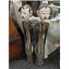 Image 1 : PAIR OF HAND PAINTED DECORATIVE WOODEN FIGURINES