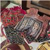 Image 2 : COLLECTION OF TIBETAN CHILD'S CLOTHING INCL. ONE RARE FRAMED, WOVEN PIECE