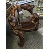 Image 2 : HAND CARVED TEAK CHAIR