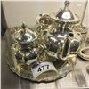 Image 1 : 5 PIECE STERLING SILVER TEA SET