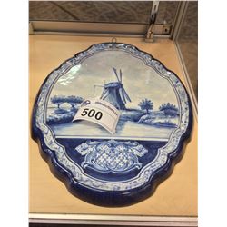 19TH CENTURY DELFT PLATTER