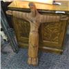 Image 1 : 19TH CENTURY CARVED RELIGOUS CRUCIFIX
