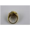 Image 3 : ONE LADIES 18KT YELLOW GOLD DIAMOND SET DRESS RING. SET WITH SEVEN SINGLE CUT DIAMONDS APPROX.