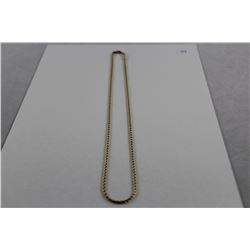 ONE 14KT YELLOW GOLD ROPE - CABLE LINK CHAIN. THE CHAIN WEIGHS 6.5 GRAMS AND IS 45CM LONG.