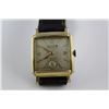 Image 1 : VINTAGE GRUEN YELLOW GOLD PLATED GENTS OR LADIES WRIST WATCH WITH A SQUARE SHAPED CASE . IS