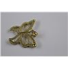 Image 3 : ONE 14KT YELLOW GOLD & RHODIUM FINISH BUTTERFLY PENDANT.  REPLACEMENT VALUE$525.00