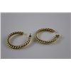 Image 1 : PAIR OF 14KT YELLOW GOLD HOOP STYLE EARRINGS REPLACEMENT VALUE:$805.00