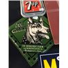 Image 2 : VINTAGE ADVERTISING INCL. 7-UP TIN, MAIL POUCH CHEW, CALENDAR, ETC.