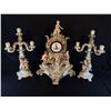 Image 3 : MID 19TH CENTURY MEISSEN CLOCK WITH MATCHING FIGURAL CANDELABRA'S AND BASE. THIS FANTASTIC