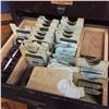 Image 3 : FLEXO CRYSTAL ANTIQUE 15 DRAWER PARTS CABINET W/ CONTENTS INC. LARGE INVENTORY OF ANTIQUE WATCH