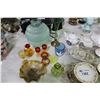Image 2 : COLLECTION OF: ART GLASS, AND LIMOGES BONE CHINA TEA SERVICE