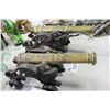 Image 2 : COLLECTION OF: PAIR OF ANTIQUE BRASS CANNONS