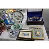Image 2 : COLLECTION OF: MIXED COLLECTIBLES INC. CRANBERRY, SILVERWARE, PORECELAIN, AND MISC. OTHER ANTIQUES