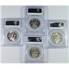 Image 2 : 4 1955 FRANKLIN HALF DOLLARS PCGS MS-64
