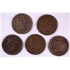 Image 1 : (5) 1852 LARGE CENTS