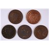 Image 1 : (5) 1853 LARGE CENTS
