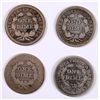 Image 2 : (4) SEATED DIMES (42, 52, 53, 57)
