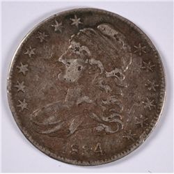 1834 BUST HALF DOLLAR VG DETAILS