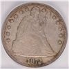 Image 2 : 1872 SEATED DOLLAR ICG AU 50 ORIGINAL