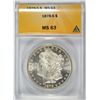 Image 1 : 1878-S MORGAN DOLLAR ANACS MS-63