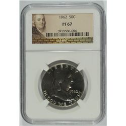 1962 FRANKLIN HALF DOLLAR, NGC PROOF-67