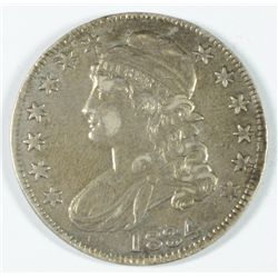 1834 CAPPED BUST HALF DOLLAR, AU-55+