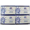 Image 1 : U.S. PROOF SETS IN ORIGINAL BOXES/COA: 1999, 2000. 2001, 2002, 2003, 2006 & 2006