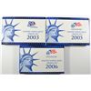 Image 2 : U.S. PROOF SETS IN ORIGINAL BOXES/COA: 1999, 2000. 2001, 2002, 2003, 2006 & 2006