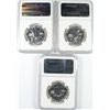 Image 2 : LOT OF ( 3 ) 1958 FRANKLIN HALF DOLLAR, NGC PROOF-66