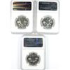 Image 2 : LOT OF ( 3 ) 1960 FRANKLIN HALF DOLLAR, NGC PROOF-66