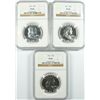 Image 1 : LOT OF ( 3 ) 1961 FRANKLIN HALF DOLLAR, NGC PROOF-66