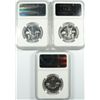 Image 2 : LOT OF ( 3 ) 1961 FRANKLIN HALF DOLLAR, NGC PROOF-66