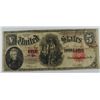 Image 1 : 1907 $5 US NOTE (WOOD CHOPPER)