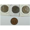Image 1 : LARGE CENT LOT: 1836-GOOD, 1837-VG, 1838-VG AND 1839-GOOD