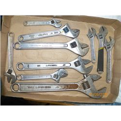 Approx 10 Crescent  Wrenches